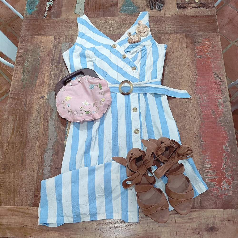 Time and Tru Midi Dress Sz L